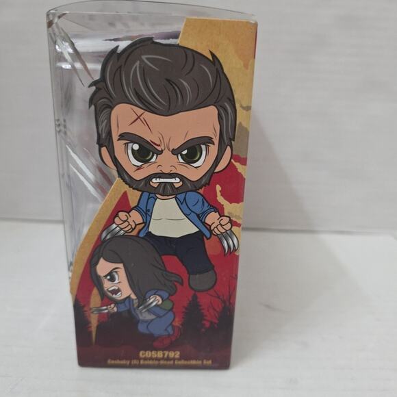 Disney Marvel Logan And X-23 Cosbaby Bobble-Head Figure Set By Hot Toy-Logan - Picture 2 of 5